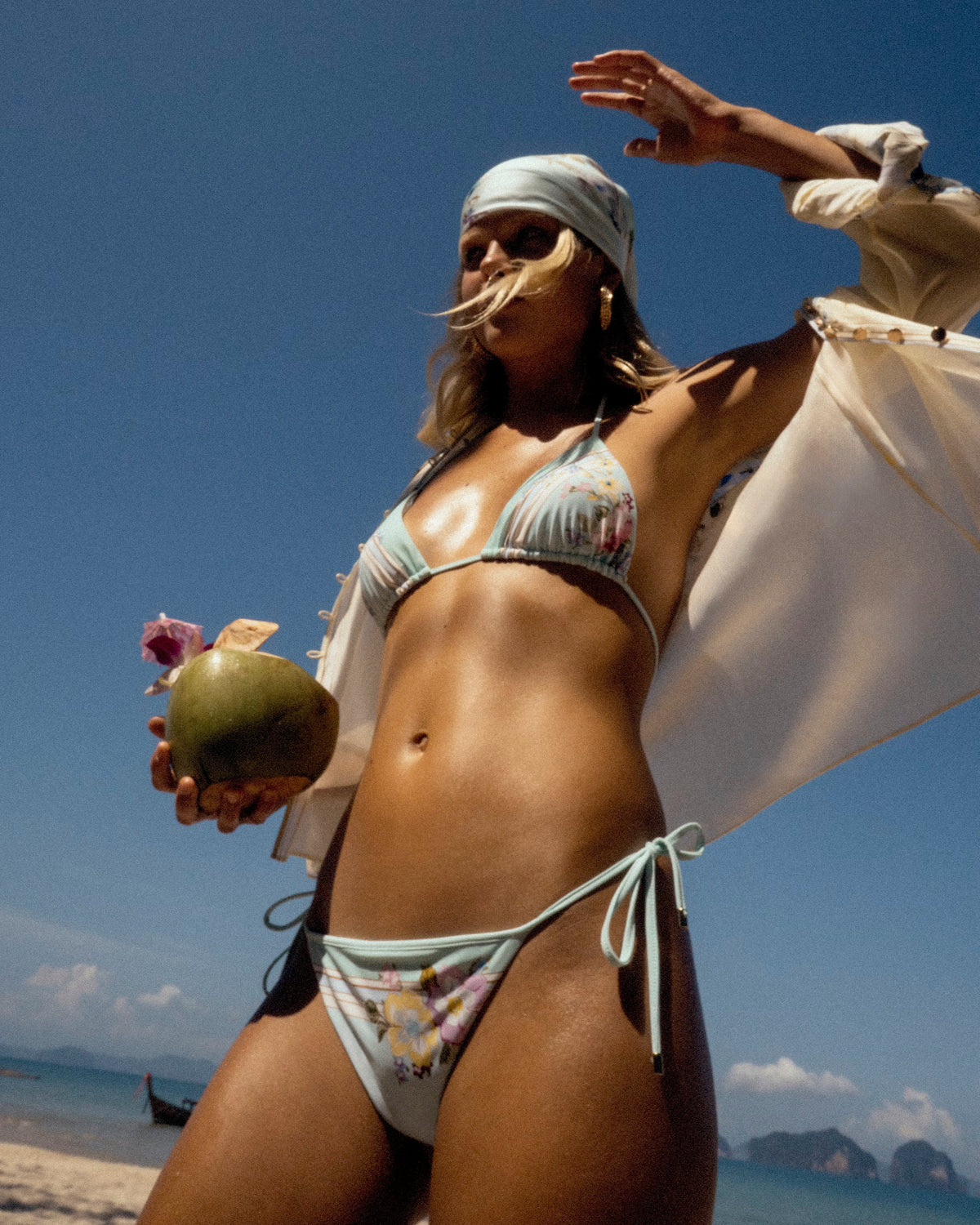 Nane Çiçek Desenli Bikini Altı