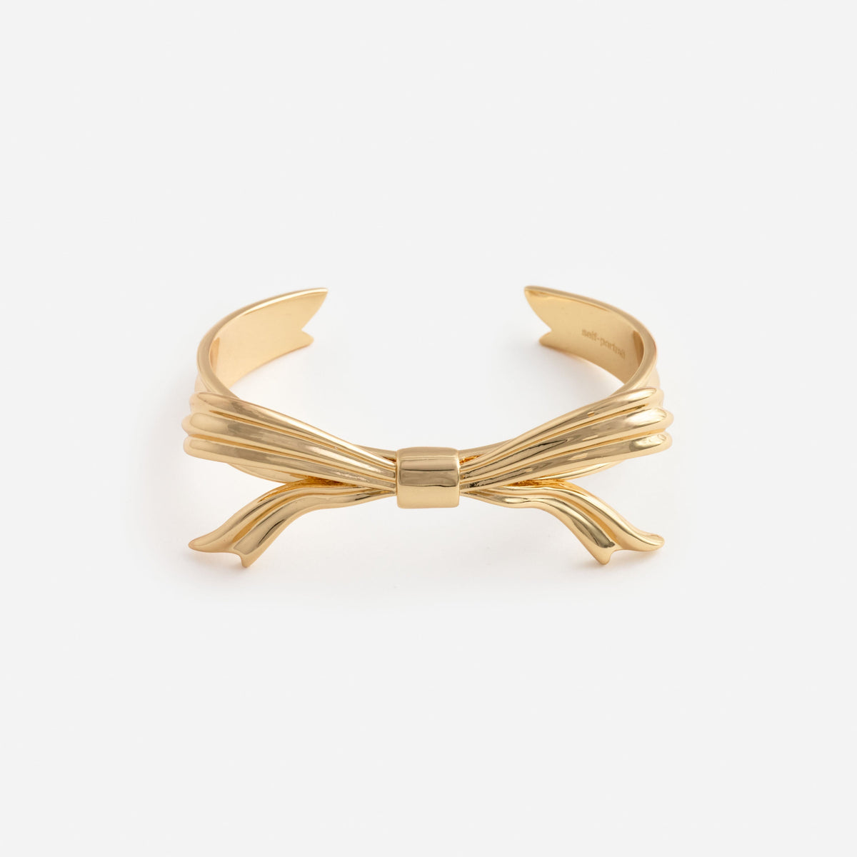 Altın Fiyonk Detaylı Bangle Bilezik
