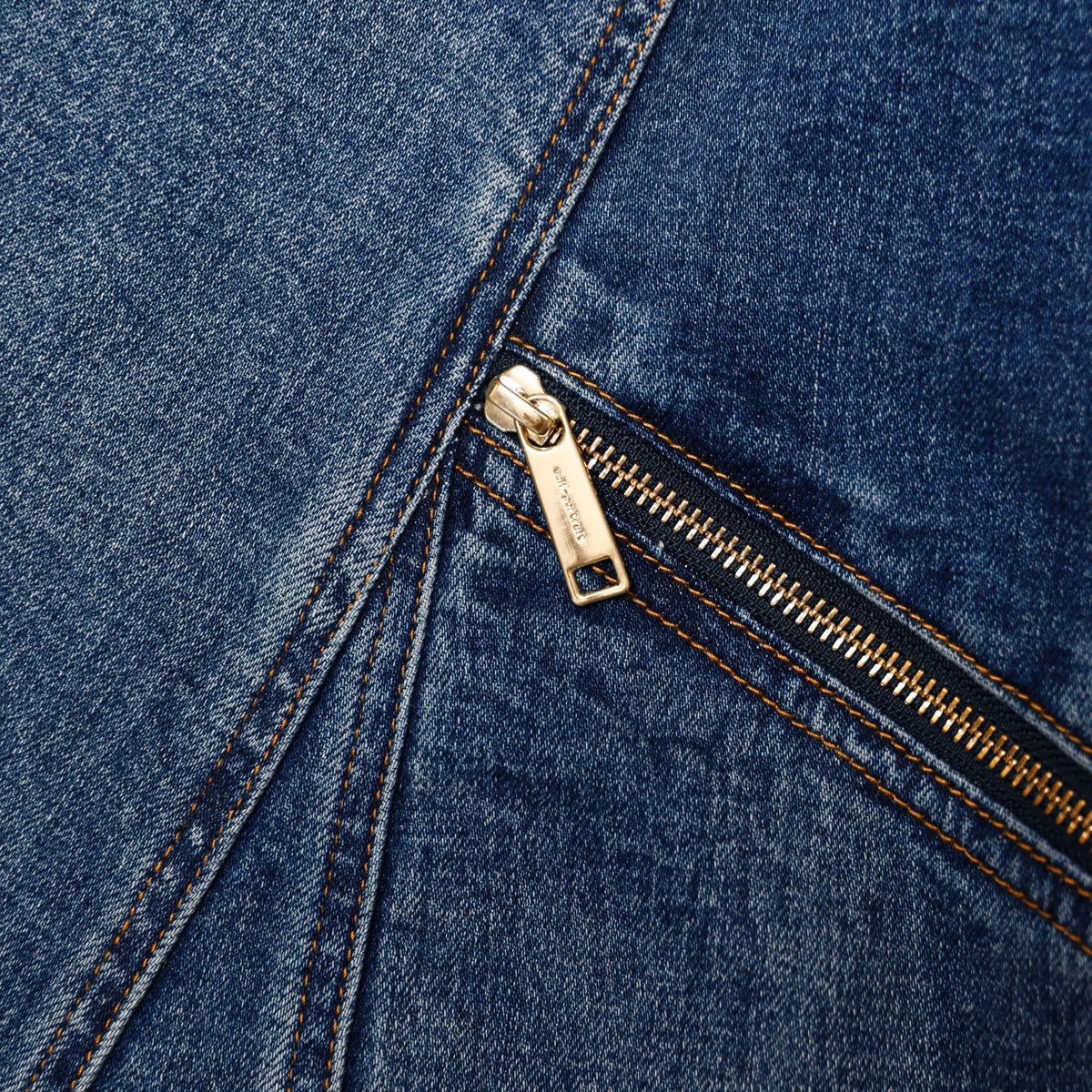 Mavi Geniş Etekli Denim Mini Elbise