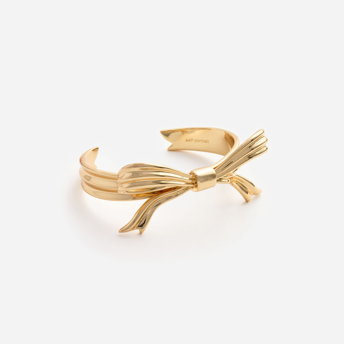 Altın Fiyonk Detaylı Bangle Bilezik