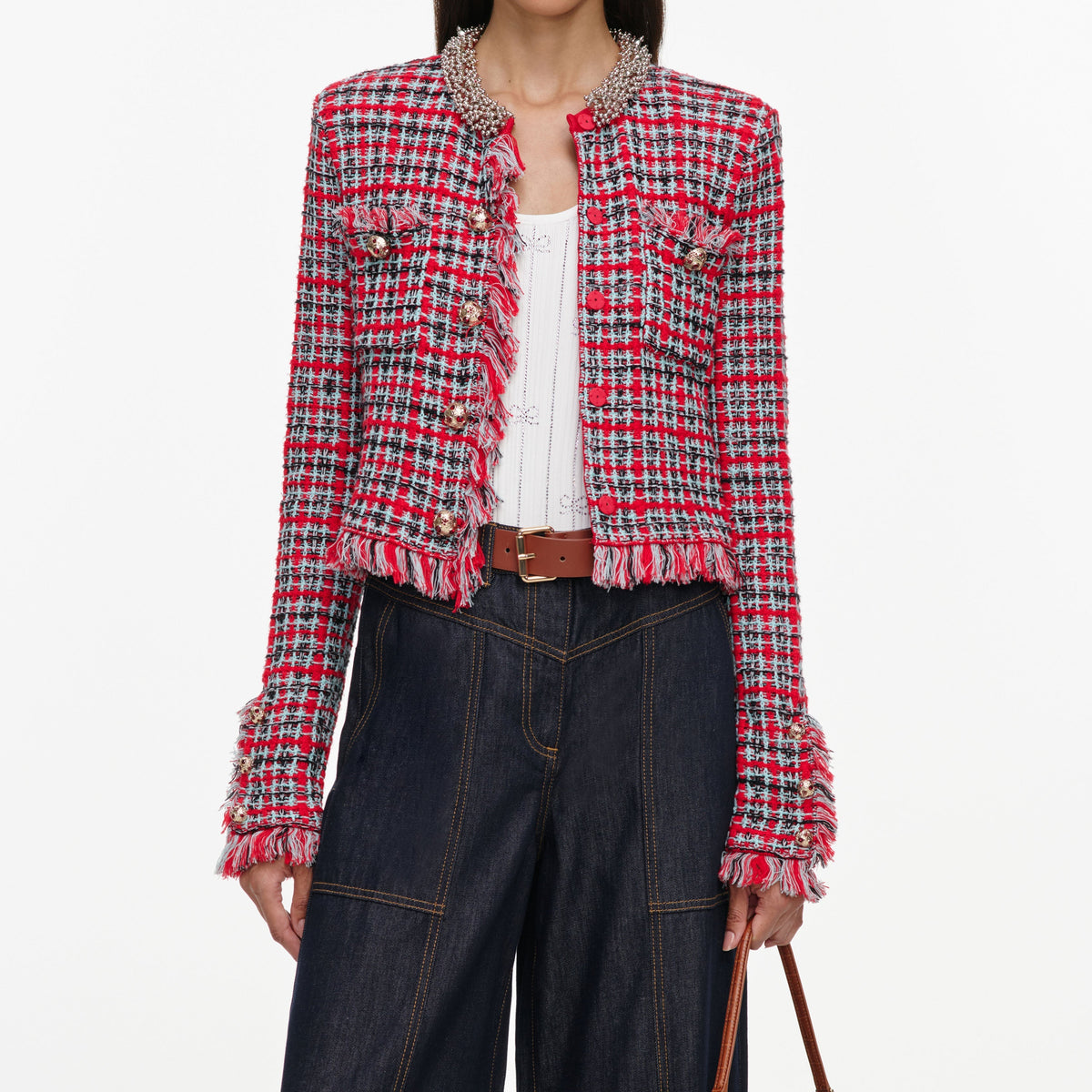 İndigo Düz Paça Denim Jean
