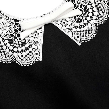 Siyah Tafta Peplum Detaylı Midi Elbise
