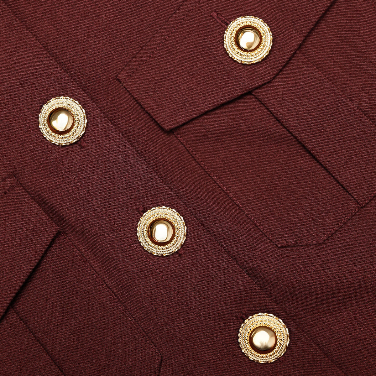 Kahverengi Düğme Detaylı Kemerli Twill Maksi Elbise