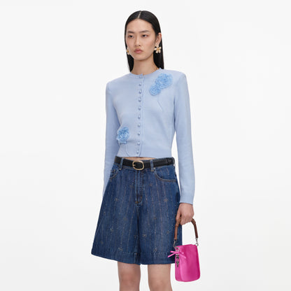 Pembe Saten Mini Tote Çanta