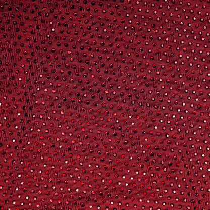 Bordo Taş ve Drape Detaylı Asimetrik Üst