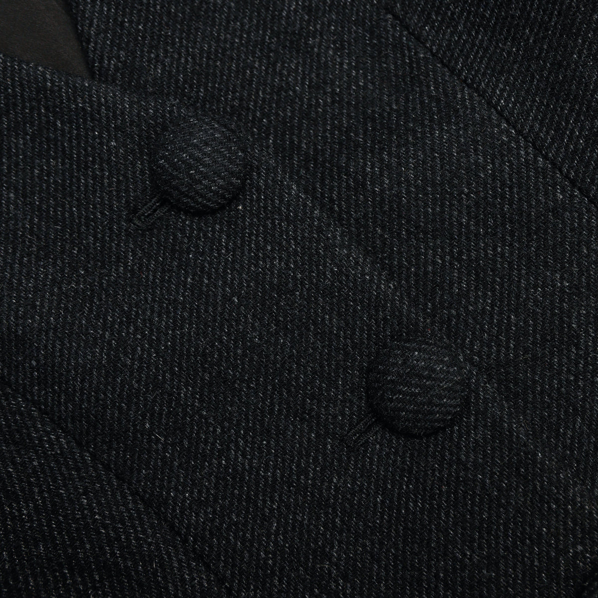 Siyah Yün Karışımlı Blazer Detaylı Midi Elbise