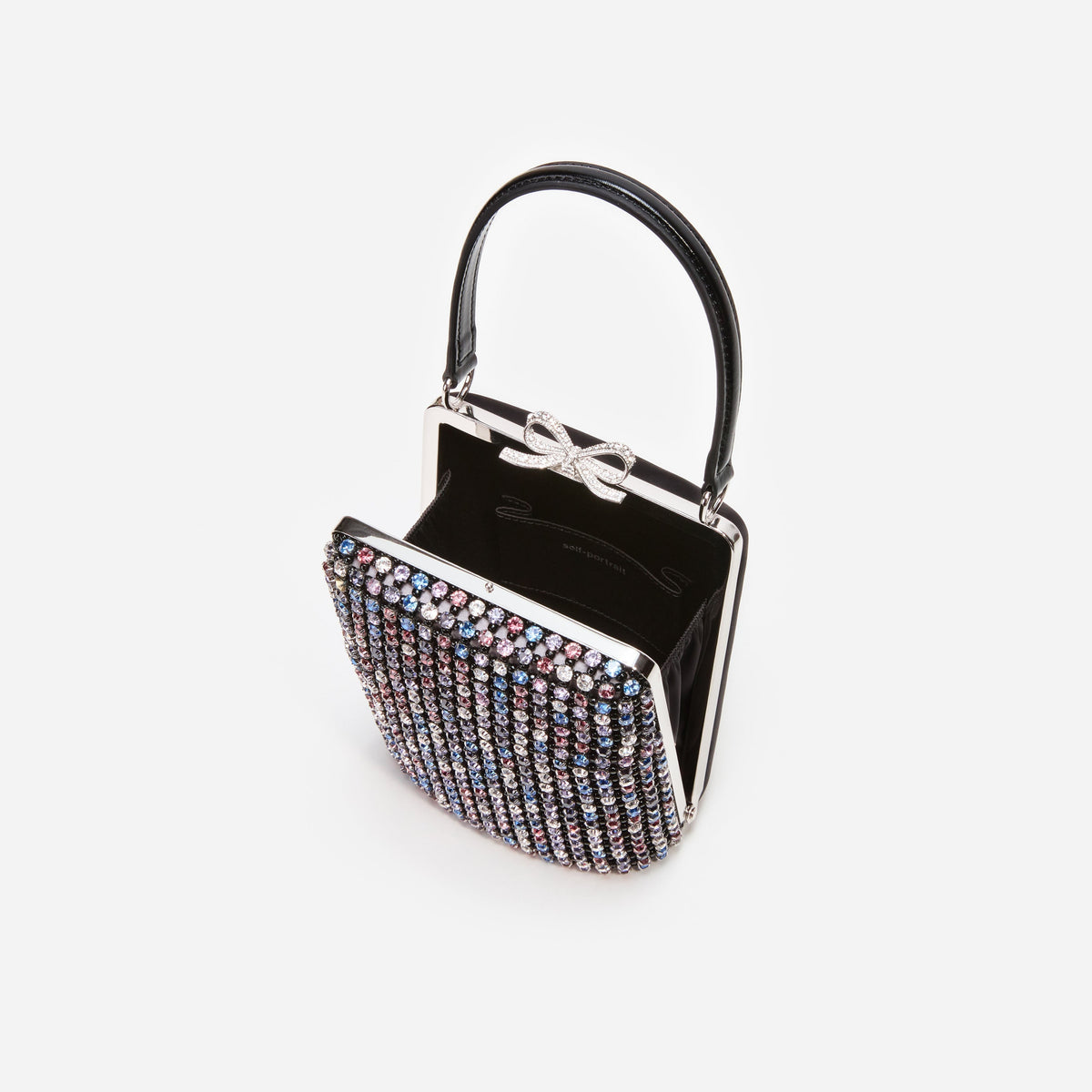 Çok Renkli Kristal Taşlı Mini El Çantası