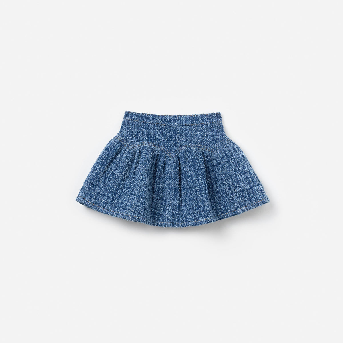 Dokulu Denim Çocuk Etek