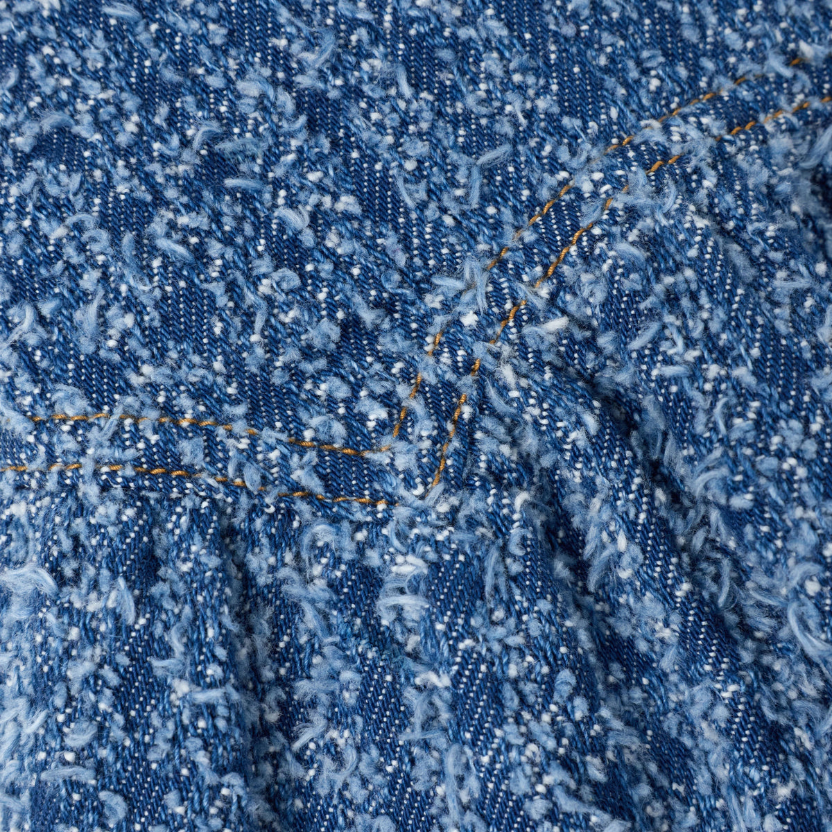 Dokulu Denim Çocuk Etek