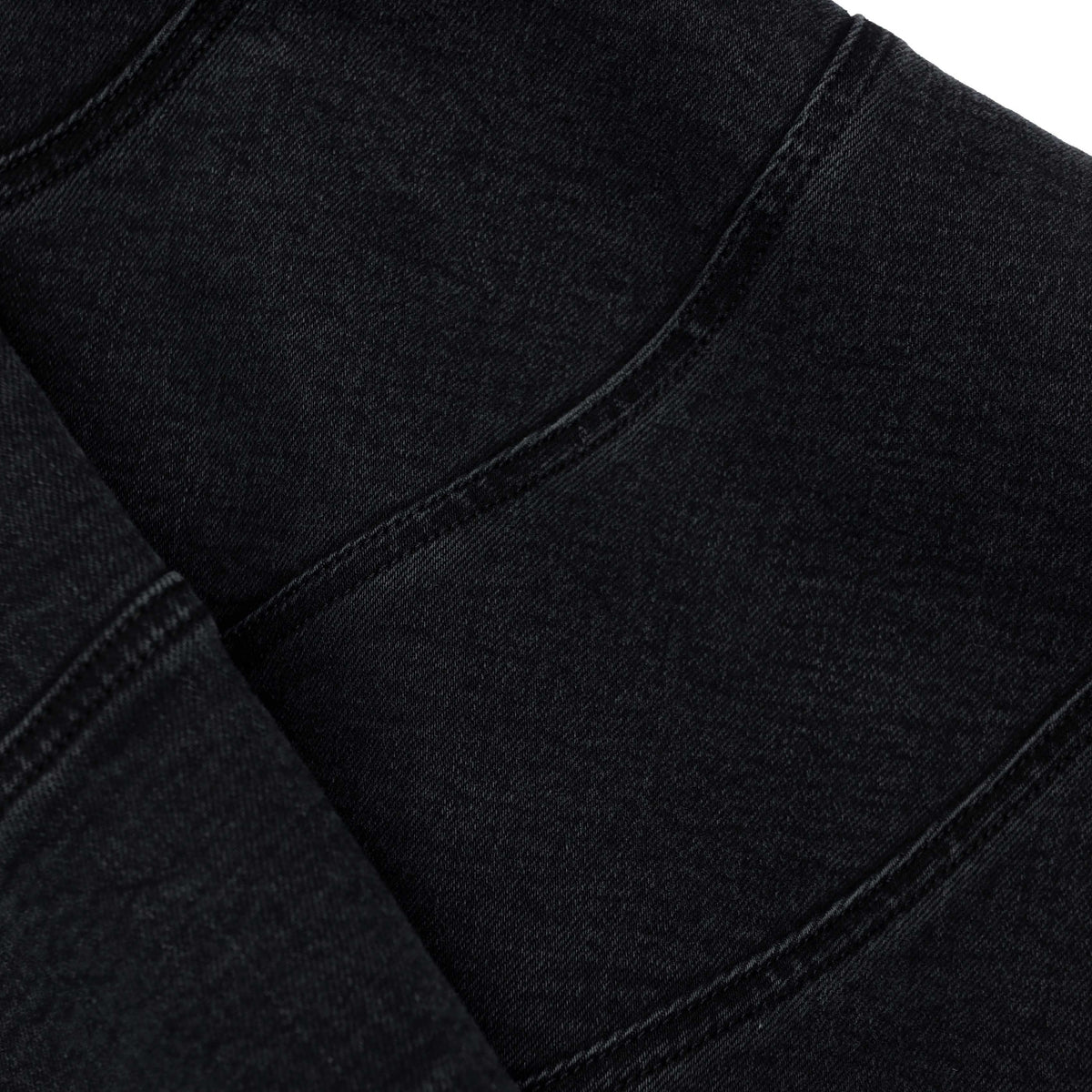 Siyah Kloş Denim Mini Etek