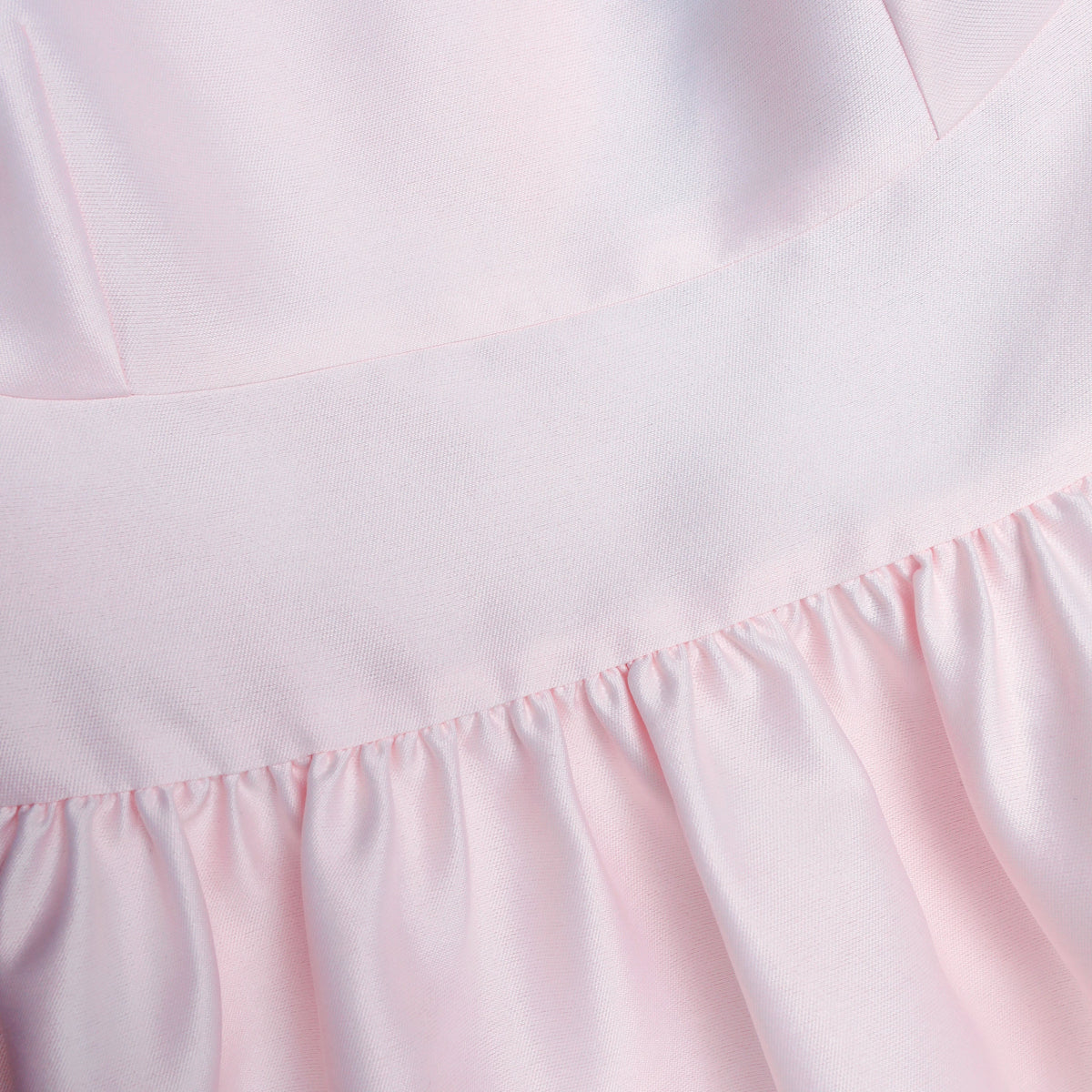 Pembe Tafta Kemerli Midi Elbise