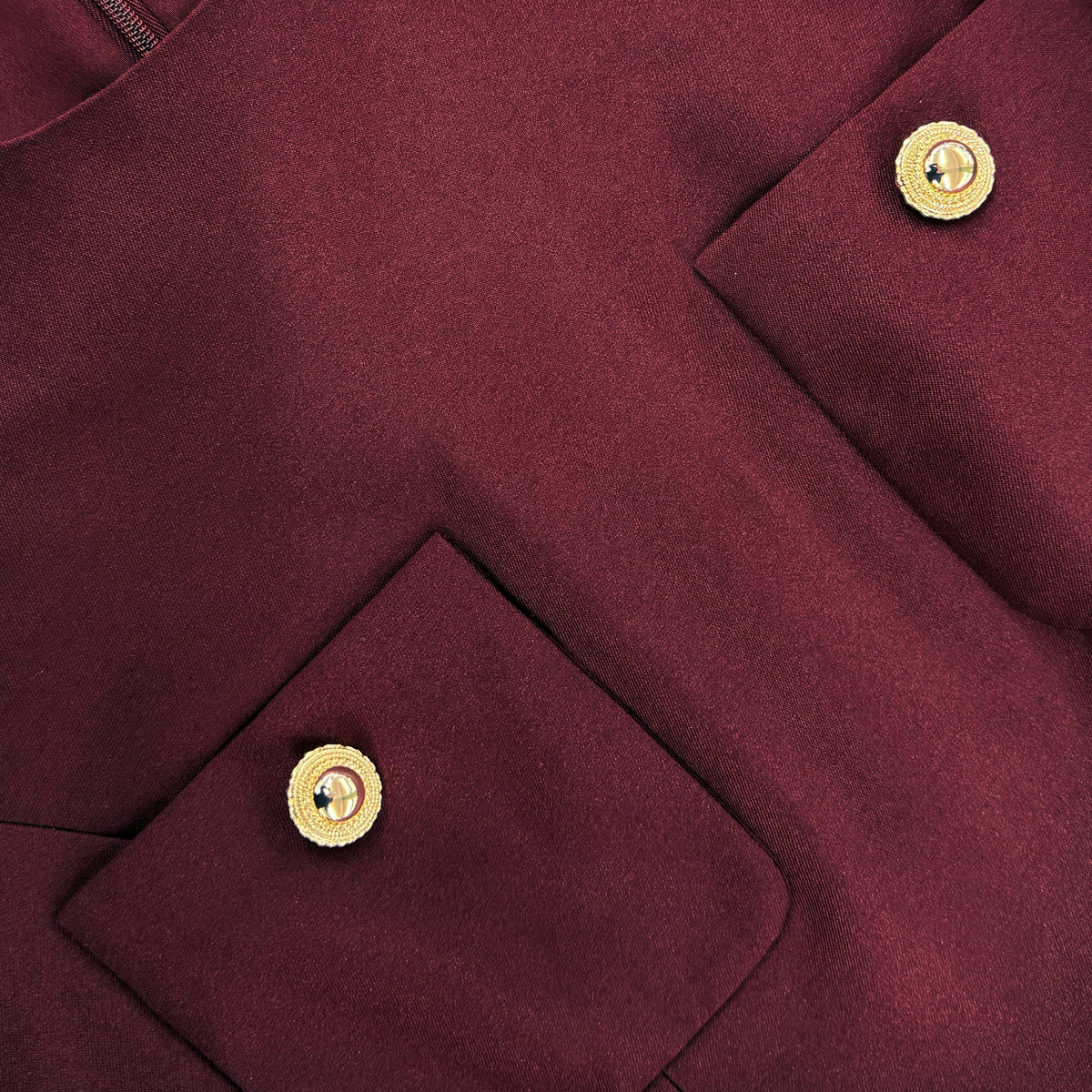 Bordo Tafta Midi Elbise