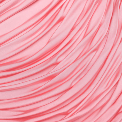 Pembe Jarse ve Büzgü Detaylı Maksi Etek