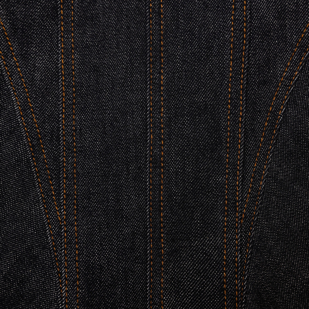 İndigo Denim Fiyonk Detaylı Mini Elbise